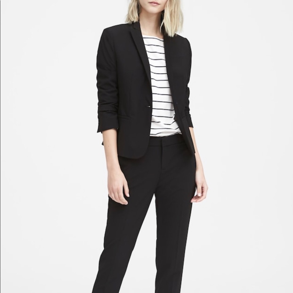 Banana republic petite black blazer